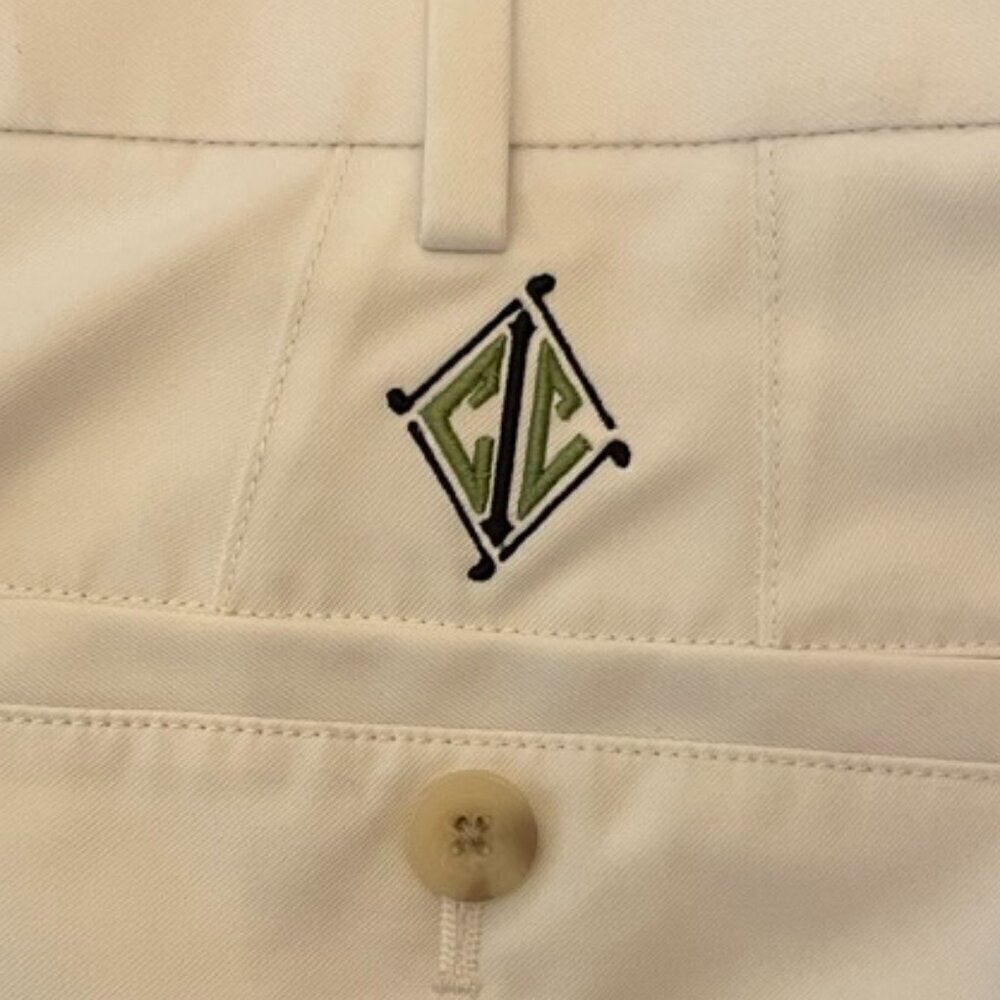 Peter Millar White Salem Performance Short - 9 inch Inseam Golfing SIZE 38 - Picture 9 of 12